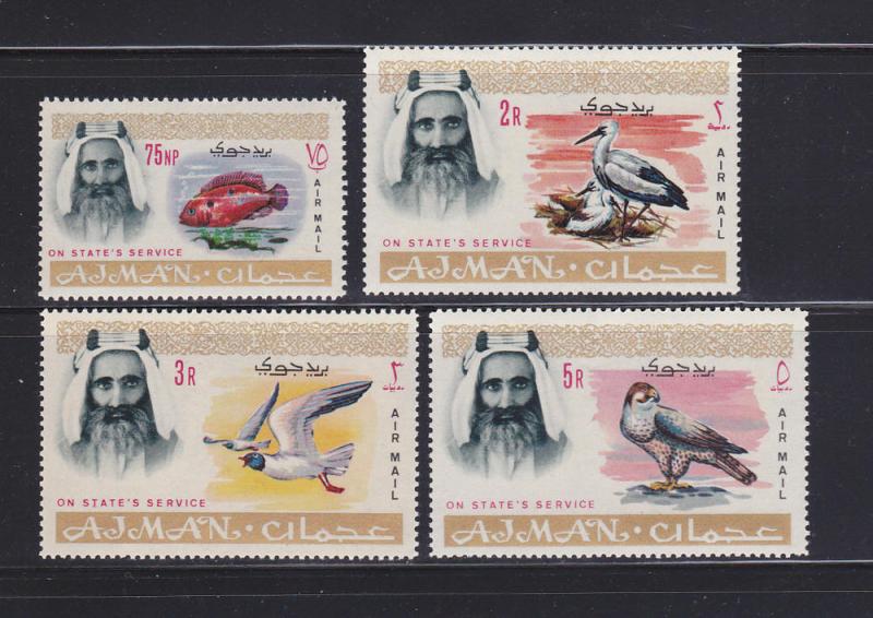 Ajman CO1-CO4 Set MNH Animals (A)