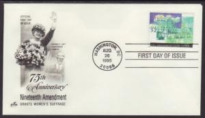 US 2980 Nineteenth Amendment Artcraft U/A FDC