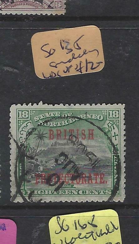 NORTH BORNEO  (P2601B)  18C BP  MOUNTAIN  SG 135  SANDAKAN  VFU