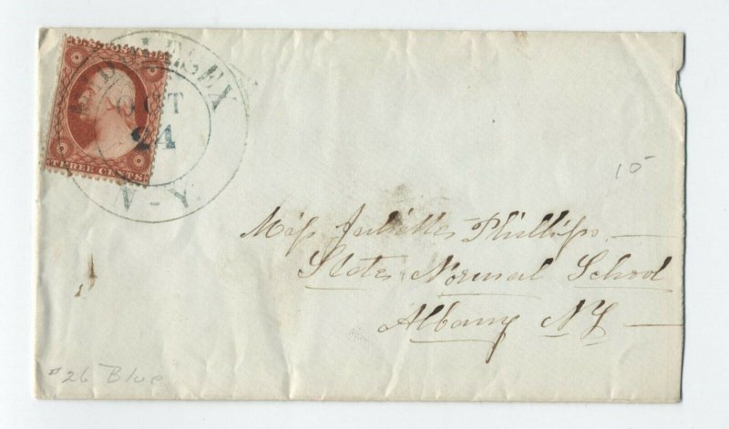 #26 cover large double circle Middlesex NY postmark [y4817] 