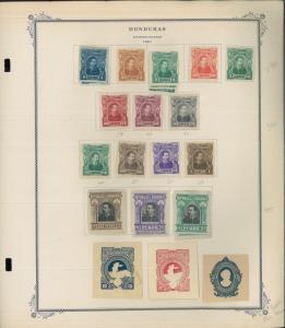 1865-1956 Honduras Mint & Used Postage Stamp Collection Album Pages Value $390