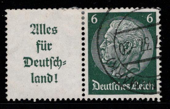 Germany Scott # 419, label A9, used, se-tenant, Mi# W66
