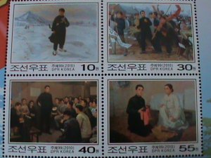 ​KOREA-2010-SC#4944-KIM II SUNG CROSSING AMNOK RIVER IN WINTER-MNH -S/S VF-