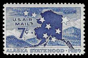 PCBstamps  US C53 7c Alaska Statehood, MNH, (17)