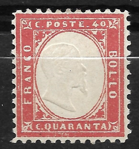 Doyle's_Stamps: MH  Italy 1862  40c Postage Stamp, #20*  cv $250