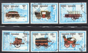 CAMBODIA SCOTT #989-93 USED 1989