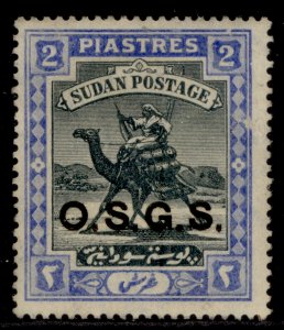 SUDAN EDVII SG O9, 2p black & blue, M MINT. Cat £45.