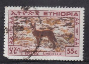 ETHIOPIA  SC #1184  **USED** 55c  1987  FOX    SEE SCAN