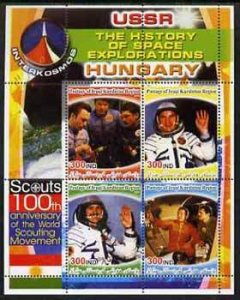 IRAQI KURDISTAN - 2005 - Space, Hungary - Perf 4v Souv Sheet - Mint Never Hinged