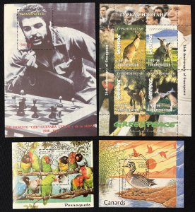Turkmenistan PNG St. Tome Sheets Cards Mixture DA1242