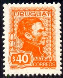 General Jose Artigas, Uruguay stamp SC#842 mint