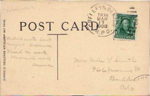 United States U.S. R.P.O.'s Greeley & Denver 1908 961-L-5  PC.