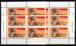 Canada #643 MNH Plate Block Matched Set All 4 Corners