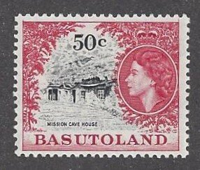 Basutoland #81 MNH single, wmk. 4 perf 13.5,Elizabeth II, issued 1962