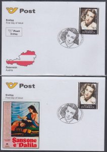 AUSTRIA  SC #2296 FDC HEDY LAMAAR, AUSTRIAN-AMERICAN JEWISH ACTRESS