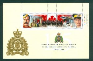 Canada. 1888  Souvenir Sheet  MNH. Royal Police RCMP 125 Year Anniv. Sc# 1737C
