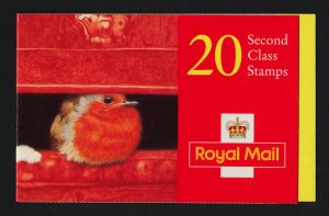 Great Britain 1634a Booklet BK859 MNH Christmas, Bird, Robin