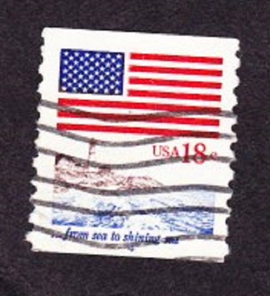 US #1891 Flag & Anthem Used PNC Single plate #4