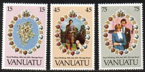 Vanuatu Sc #308-310 Mint Hinged