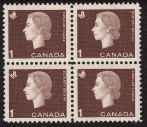 Canada - 1962 QEII - SC401, 404, 405 Mint Blocks NH