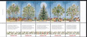 US 409 Trust Territories Palau NH VF Christmas Tabs