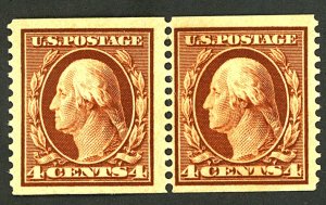 U.S. #354 MINT PAIR WITH PF CERT