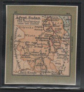 Germany Schaubek Map of Egyptian Sudan #AF-50A  -AL