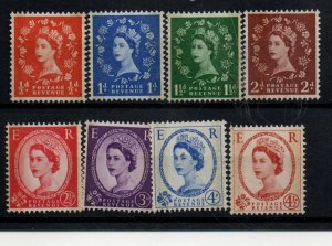 Great Britain 353c-360a Set. Mint Never Hinged