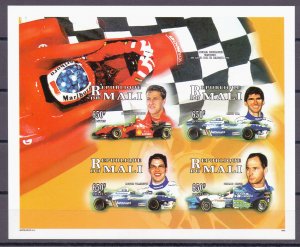 Mali. 1996. 1819B-22B. Motorsport. MNH.