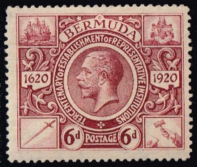 Bermuda #78 King George V; Unused (3Stars)
