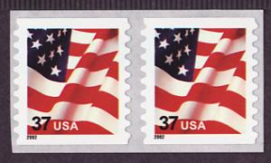 3633 Flag self-adhesive coil pair