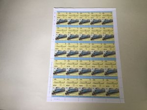 Nevis Mallard A4 Class  Locomotive Railway Train MNH full  stamps sheet 49608