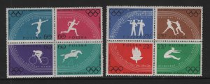 Poland  #914-921a  MNH  1960 Polish Olympic victories in blocks of 4