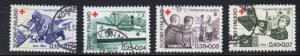 Finland Sc B169-72 1964 Red Cross charity stamp set used