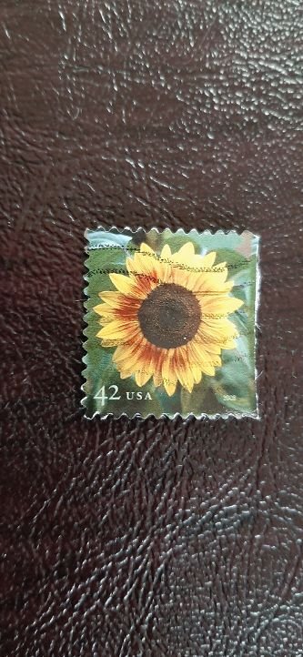 US Scott # 4347; used 42c Sunflower from 2008; VF centering