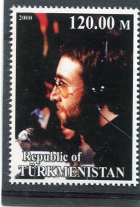 Turkmenistan 2000 JOHN LENNON Stamp Perforated Mint (NH)