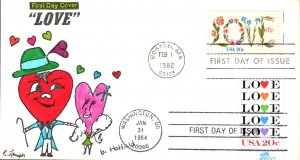 #2072 LOVE Dual Langer FDC