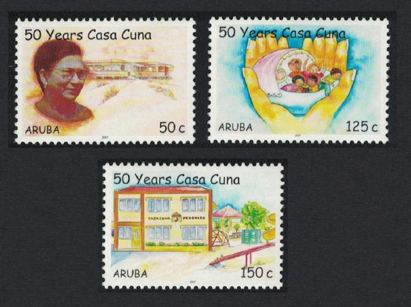 Aruba 50th Anniversary of Casa Cuna Children's Home Foundation 3v SG#394-396