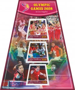 Stamps. Olympic games Los Angeles 2028 2019 year 1+1 sheets perforated