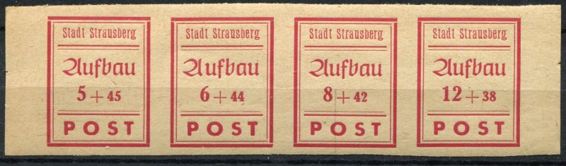 Germany Locals  Strausberg  MI.# 34-37B  MNH**