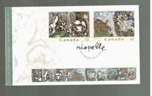 2003 Canada #2002a-f JEAN PAUL RIOPELLE Set OF 3 FDCs