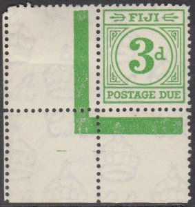 FIJI 1940 Postage Due 3d MNH from corner of the sheet.......................P889