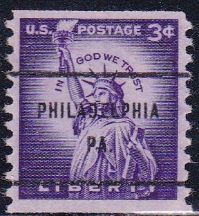 Precancel - Philadelphia, PA PSS 1057-61 - Bureau Issue