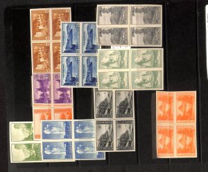 United States Postage Stamp, #756-765 National Parks Mint Blocks, 1935 (BJ)