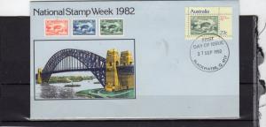 Australia 1982 National Stamp Week  FDC