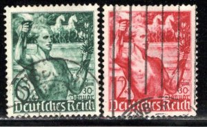 Germany Reich Scott # B116 - B117, used