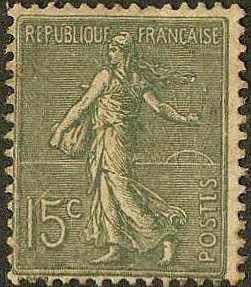 France - #139 -MH- 1903 - Sower - 15c - SCV-13.00