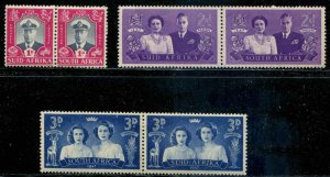 South Africa SC# 103-5 Royal Family Visit -- Bilingual Pairs set MNH