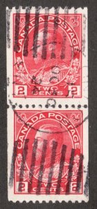 1915-24 Canada Sc#132 - 2¢ Admiral - Date Canceled London Ontario Cv$40