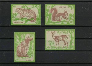 vintage forest animal lightly mounted mint  stamps  ref r8863